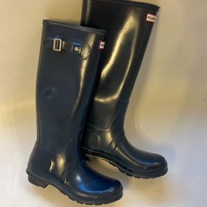 COPY - Navy Blue Hunter Tall Boots